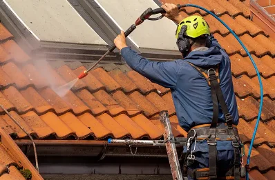 Démoussage et hydrofuge de toiture à Challet